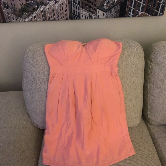 BCBGeneration Strapless Pink Dress. Size 2 - Picture 1 of 2